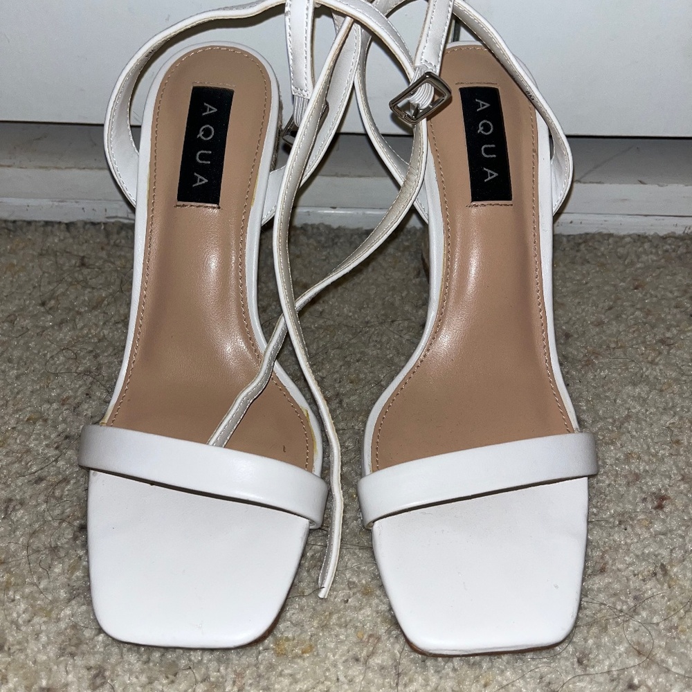Aqua wedge heel